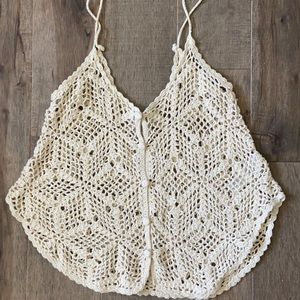 Crochet top - tank string style - boho size small